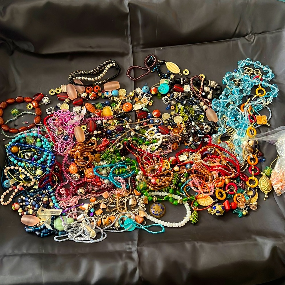 Broken jewelry that do not need to stay broken! Fun bright colorful beads